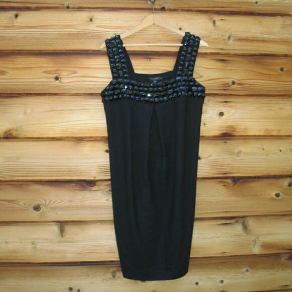 NWT Ted Baker London Black Wool Shift Dress